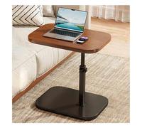YTBHSHXZ mesita Auxiliar, Mesa Auxiliar giratoria de 360° Moderna for sofá - Diseño versátil en Negro y Nogal for Dormitorio u Oficina(Regular Model,Black)