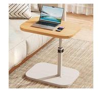 YTBHSHXZ mesita Auxiliar, Mesa Auxiliar giratoria de 360° Moderna for sofá - Diseño versátil en Negro y Nogal for Dormitorio u Oficina(Regular Model,Wood)