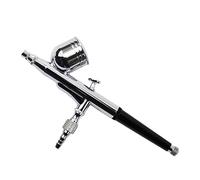 YTBHSHXZ, Mini pistola pulverizadora de aerógrafo de 130 W for arte de uñas, tatuajes corporales, pulverizador for pasteles, juguetes, modelos, pintura automotriz, obras de arte DIY.(Silver Spray Gun)