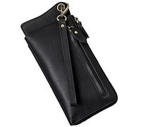 YTBHSHXZ Monedero Delgado for Hombre con Bloqueo de Tacto Suave(Black)