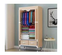 YTBHSHXZ Organizador de Armario DIY 67 Pulgadas con 2 cajones, Tela no Tejida y Varillas Metal