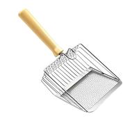 YTBHSHXZ Pala de Malla con Mango cómodo Acero Inoxidable for hogares Varios Gatos y gallineros pequeños(A)