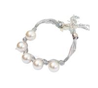 YTBHSHXZ Paquete de 2 alzapaños Cuerda Hechos a Mano con Perlas for Cortinas, decoración del hogar y Sala Estar