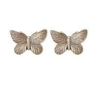 YTBHSHXZ Paquete de 2 alzapaños Mariposa for Cortinas, Elegantes Decorativos for Exteriores(Blue Antique Color)