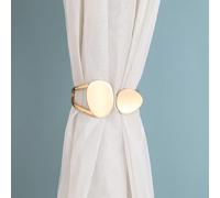 YTBHSHXZ Paquete de 2 alzapaños Metal Elegantes y Decorativos for Cortinas, for Interior Exterior