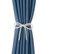 YTBHSHXZ Paquete de 2 alzapaños Perlas for Cortinas, Elegantes Decorativos for Interiores y Exteriores