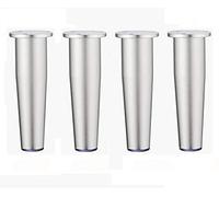 YTBHSHXZ Patas Ajustables for Muebles de aleación Aluminio, 4 Unidades, Multicolor, 80-150 mm(Silver,120mm)