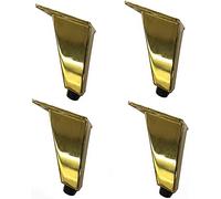 YTBHSHXZ Patas Ajustables for Muebles de aleación Aluminio, Multicolor, 8-10 cm, 4 Unidades(Gold,10cm)