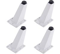 YTBHSHXZ Patas Ajustables for Muebles de aleación Aluminio, Multicolor, 8-10 cm, 4 Unidades(White,9.2cm)