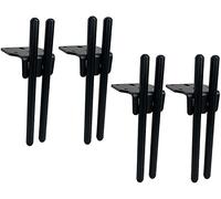 YTBHSHXZ Patas de Hierro for Muebles, 4 Unidades, Multicolor, 15 cm(Black)