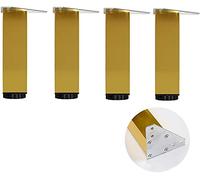 YTBHSHXZ Patas for Muebles, 4 Unidades, aleación de Aluminio, Color Dorado, 6-30 cm(Gold B,15cm)