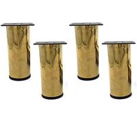 YTBHSHXZ Patas for Muebles de Acero Inoxidable Dorado, Juego 4 Unidades en Varios tamaños(10cm)