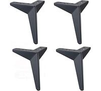 YTBHSHXZ Patas Triangulares for Muebles, de Metal, 4 Unidades, Multicolor, Varios tamaños(Black,15cm)