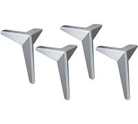 YTBHSHXZ Patas Triangulares for Muebles, de Metal, 4 Unidades, Multicolor, Varios tamaños(Silver,15cm)