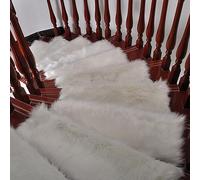 YTBHSHXZ peldaños, 1 Alfombra de Felpa Suave y esponjosa for escaleras, Antideslizante(A,65x24cm)