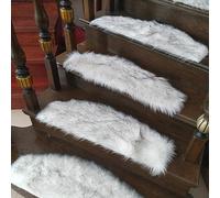 YTBHSHXZ peldaños, 1 Alfombra de Felpa Suave y esponjosa for escaleras, Antideslizante(B,95x24cm)