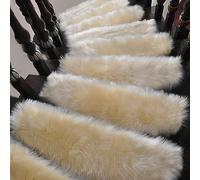 YTBHSHXZ peldaños, 1 Alfombra de Felpa Suave y esponjosa for escaleras, Antideslizante(G,95x24cm)