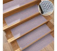 YTBHSHXZ peldaños, 4 Protectores autoadhesivos for escaleras, Alfombra Antideslizante for Interiores, Ideales for Ahorrar Espacio(B)