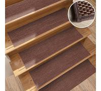 YTBHSHXZ peldaños, 4 Protectores autoadhesivos for escaleras, Alfombra Antideslizante for Interiores, Ideales for Ahorrar Espacio(D)