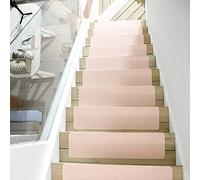 YTBHSHXZ peldaños, Alfombra Antideslizante for Interiores, Ideal for escaleras, for niños, Ancianos y Mascotas(1,5PCS)