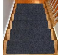 YTBHSHXZ peldaños, Alfombra autoadhesiva de 8 x 30 for escaleras, Ideal for la Seguridad niños, Ancianos y Mascotas(Dark Grey,10pcs)
