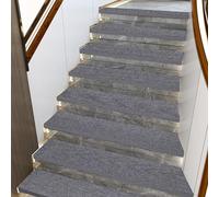 YTBHSHXZ peldaños, Alfombras Autoadhesivas for escaleras de Interior 8" x 30" for peldaños(Grey a,5pcs)