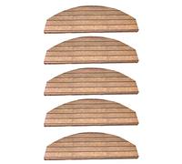 YTBHSHXZ peldaños, Alfombrillas Antideslizantes for escaleras y escalones, Paquete de 5 Unidades(2,65X24+4cm)