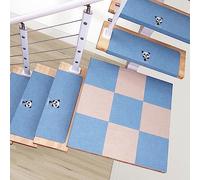 YTBHSHXZ peldaños, Juego de 10 Protectores alfombras for escaleras, Lavables, 8,3" x 21,7" + 1,6"(28)