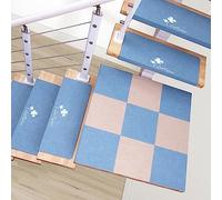 YTBHSHXZ peldaños, Juego de 10 Protectores alfombras for escaleras, Lavables, 8,3" x 21,7" + 1,6"(29)