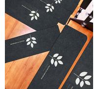 YTBHSHXZ peldaños, Juego de 15 alfombras Autoadhesivas for escaleras, Antideslizantes, for Interiores(Dark Grey C,55 * 22 * 4.5cm)