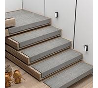 YTBHSHXZ peldaños, Juego de 15 Almohadillas Adhesivas for escaleras, tapetes Polipropileno for, for Interiores y Exteriores(Light Grey)