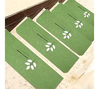 YTBHSHXZ peldaños, Juego de 15 Piezas, tapetes Lavables for escaleras, Protectores Seguridad for(Green 5,70x22+4.5cm)