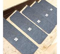 YTBHSHXZ peldaños, Juego de 15 Piezas, tapetes Lavables for escaleras, Protectores Seguridad for(Light Grey 4,55x22+4.5cm)