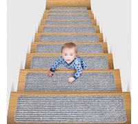YTBHSHXZ peldaños, Juego de 7 Protectores Antideslizantes for escaleras Interiores, Seguros for niños, Ancianos y Perros(E)