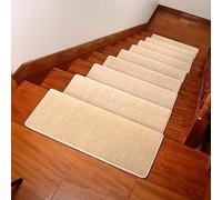 YTBHSHXZ peldaños, Tapetes Antideslizantes for escaleras, 5 Piezas, Ideales for niños y Perros(B,80x24+3cm)