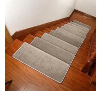 YTBHSHXZ peldaños, Tapetes Antideslizantes for escaleras, 5 Piezas, Ideales for niños y Perros(F,80x24+3cm)