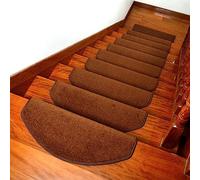 YTBHSHXZ peldaños, Tapetes Antideslizantes for escaleras, 5 Piezas, Ideales for niños y Perros(G,80x24+3cm)