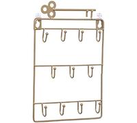 YTBHSHXZ percheros, Soporte de almacenamiento hierro forjado, colgador llaves, decoración for el hogar for guardar abrigos, bolsos, sombreros y toallas(Copper)