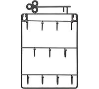 YTBHSHXZ percheros, Soporte de almacenamiento hierro forjado, colgador llaves, decoración for el hogar for guardar abrigos, bolsos, sombreros y toallas(Black)