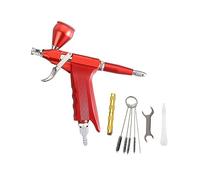 YTBHSHXZ, Pistola aerográfica de doble acción, fácil de limpiar, 20, 40 cc, gatillo de 0,3 mm, bolígrafo pulverizador simple(B Red)