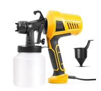 YTBHSHXZ, Pistola pulverizadora eléctrica de 500 W, 1000 ml, pulverizador de pintura doméstico, control de flujo, pulverización fácil, boquilla ajustable for muebles, paredes y vallas.(500w 0.8l)