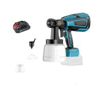 YTBHSHXZ, Pistola pulverizadora eléctrica inalámbrica de 1000 ml, pulverizador de pintura for muebles de automóvil, revestimiento de acero, aerógrafo con 5 boquillas, compatible con batería