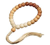 YTBHSHXZ Pulsera de cuentas raíz Bodhi desgastada con degradado color, rosario mano for hombres y mujeres, oración meditación