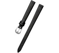 YTBHSHXZ Pulsera de cuero for reloj 6 mm a 18, tamaño pequeño, repuesto for mujer, accesorios(Black Silver,8mm)