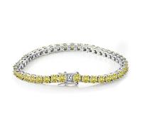 YTBHSHXZ， Pulseras de Tenis de moissanita de 3 mm Pulseras de Oro for Mujer Corte Redondo Color D Pulseras de Tenis de Diamantes con claridad VVS1 Pulseras de Plata de Ley 925 for Mujer,Turbo_LOADIN