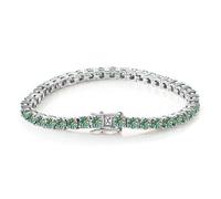YTBHSHXZ， Pulseras de tenis de moissanita for mujer, 0.157 in, color D, claridad VVS1, pulsera de diamantes azul y verde, pulsera de moissanita de plata de ley S925 con certificado de moissanita de pi