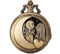YTBHSHXZ Reloj de Bolsillo y Cadena, Reloj de Bolsillo con Movimiento de Cuarzo, Reloj de Pared con Esqueleto Hueco for Parejas, Reloj de Bolsillo for Hombres y Mujeres