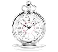 YTBHSHXZ Reloj de Bolsillo y Cadena, Reloj de Bolsillo, Correa de Metal,