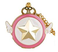 YTBHSHXZ Reloj de Bolsillo y Cadena, Venta al por Mayor, Reloj de Bolsillo Colorido Sailor Moon for niños, Colgante Vintage, Regalo for Mujeres, Relojes de Bolsillo con Cadena, Collar, Cadena