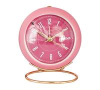 YTBHSHXZ Reloj Despertador mecánico Creativo, silencioso y Perezoso con luz Nocturna Alarma Sonora a Pilas(Pink)
